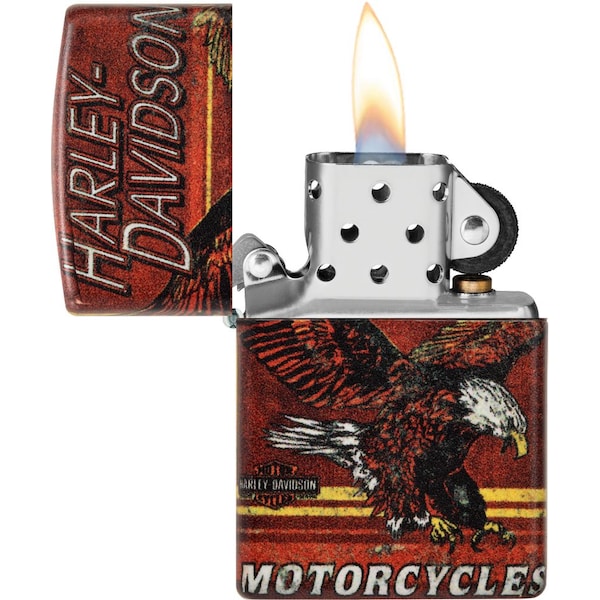 2024 Zippo Harley Davidson Hd Design Brown, 540 Matte Wrap,